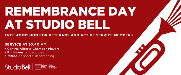 Remembrance Day at Studio Bell