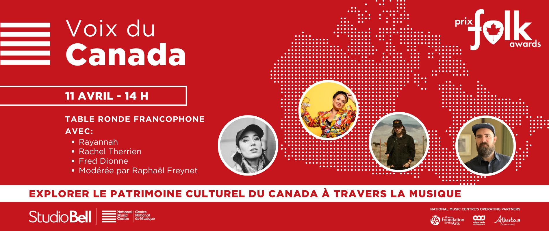 NMC & Canadian Folk Music Awards Present: Voices of Canada - Francophone Panel