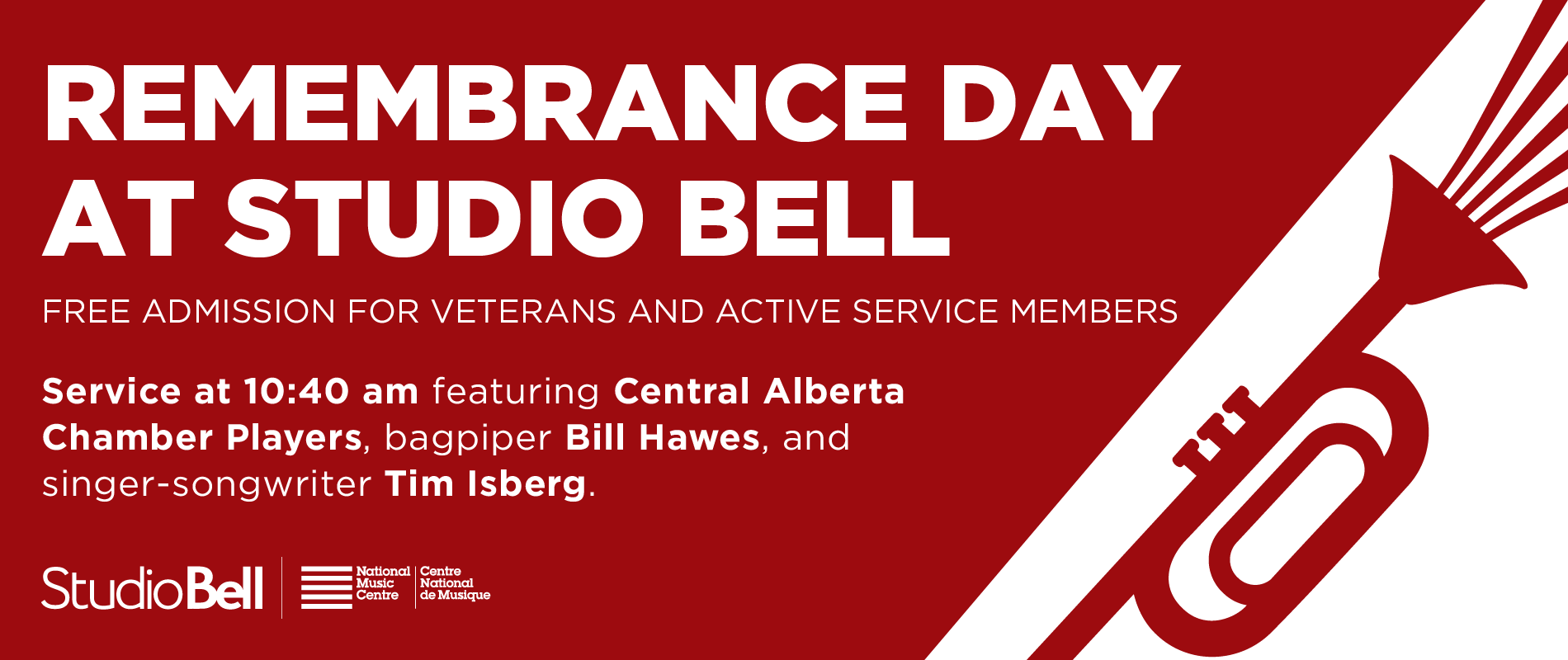 Remembrance Day at Studio Bell