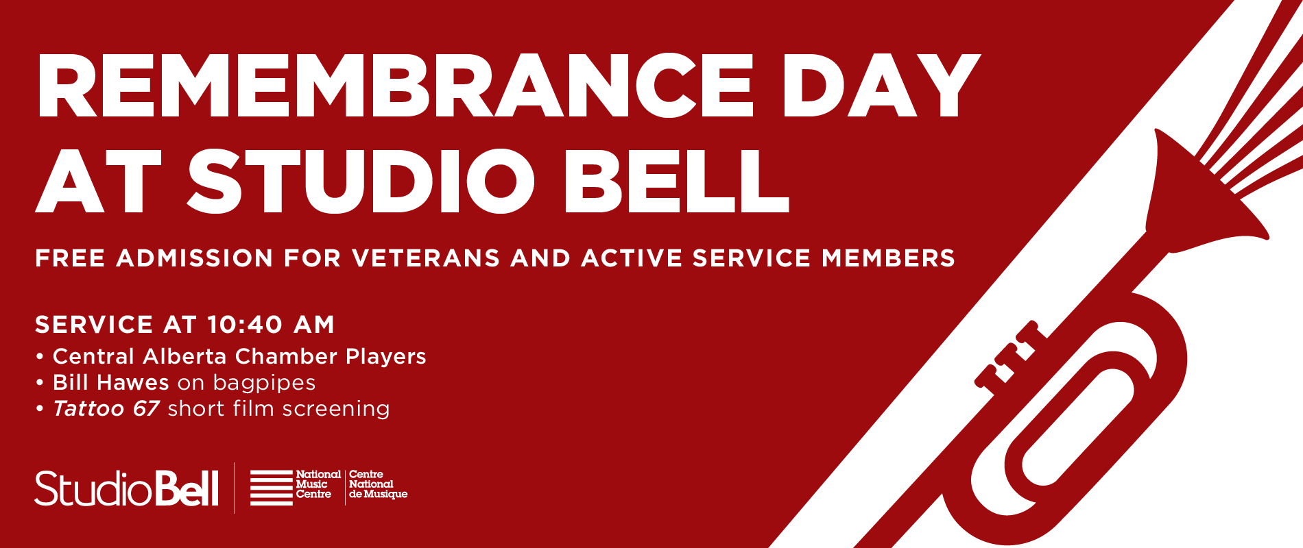 Remembrance Day at Studio Bell