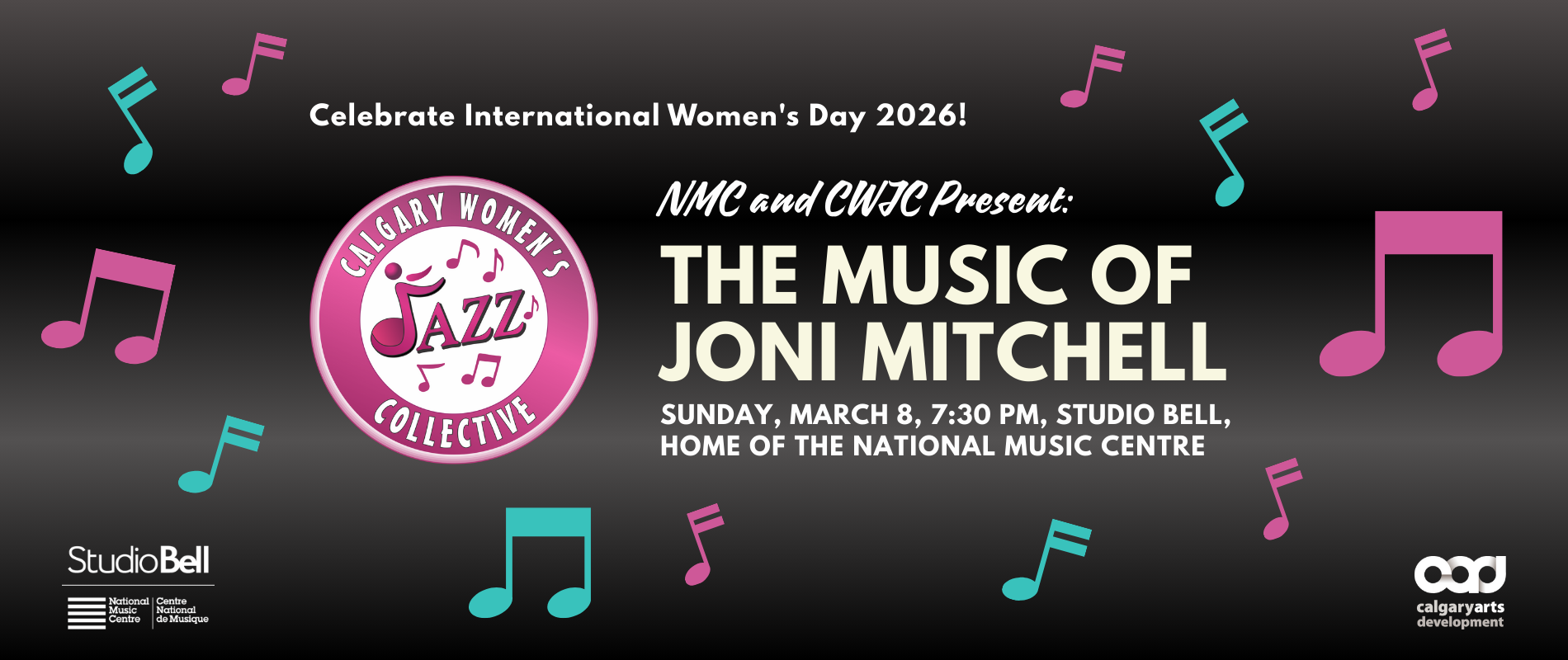 NMC & Calgary Women's Jazz Collective Present: The Music of Joni Mitchell