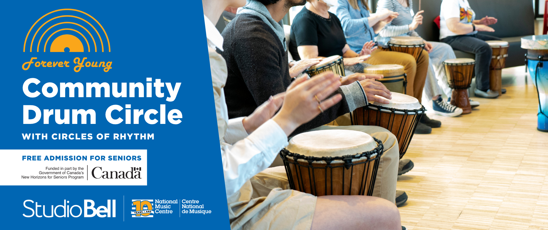 Forever Young: Community Drum Circle with Circles of Rhythm