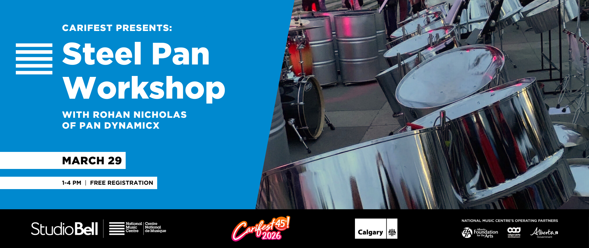 Carifest Presents: Steel Pan Workshop